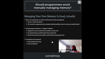 Should programmers avoid manually managing memory?