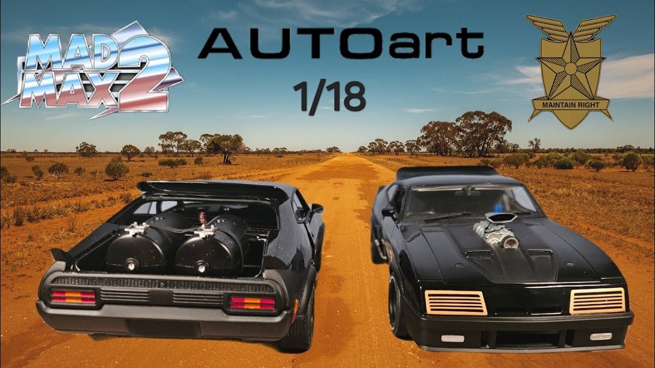 Tuned Interceptor VS Road Warrior from Mad Max by Autoart Ford