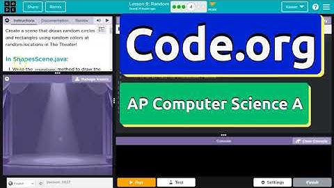 Code.org Lesson 9.4 Random | Tutorial with Answers | Unit 4 Computer Science A