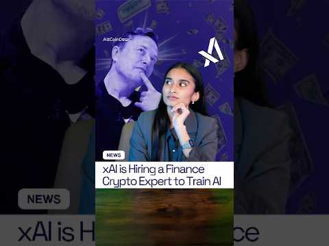 xAI Is Hiring Crypto Experts to Train AI - $100/Hour     #ai #ainews #aijobs #fintech