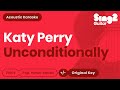 Unconditionally (Acoustic Guitar Karaoke) Katy Perry