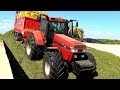 Gras inkuilen 2014 met Case Magnum 7240 Pro, Magnum 7110 en Ford 4000