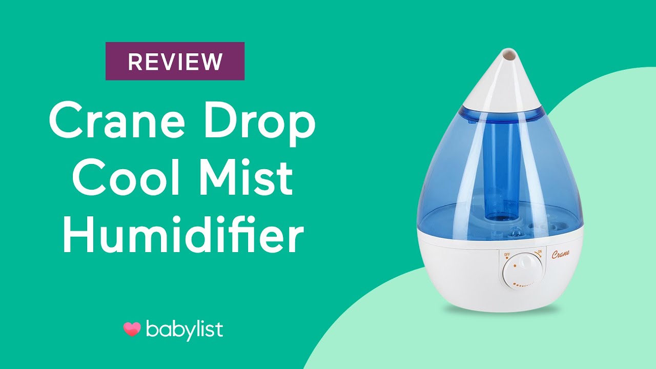 Crane Drop Cool Mist Humidifier - Babylist - YouTube