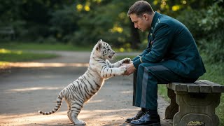 картинка: Тигренок умолял солдата о помощи. Дальше вы потеряете дар речи.