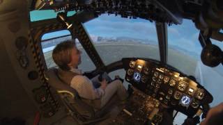 Landing with a Huey @YOURcockpit Hamburg