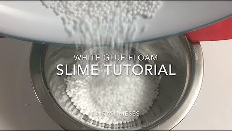QUICK AND EASY 3 INGREDIENT CRUNCHY WHITE GLUE FLOAM TUTORIAL!