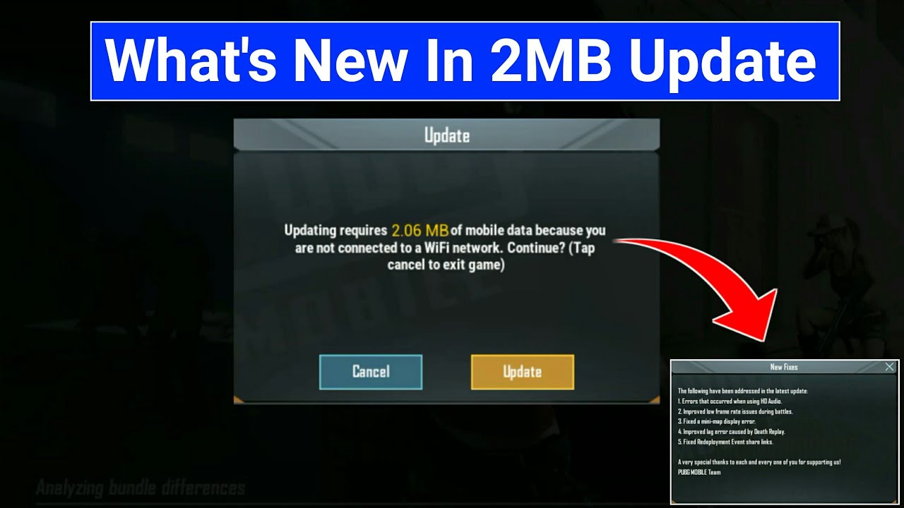 What's New In 2MB Update - PUBG MOBILE