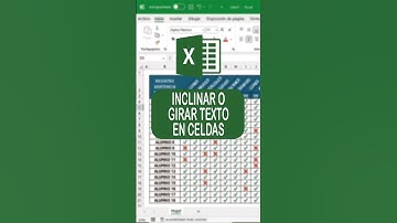 COMO GIRAR TEXTO EN EXCEL #Excel #Exceltips #Exceltutorial #Shorts #Youtubeshorts #Short