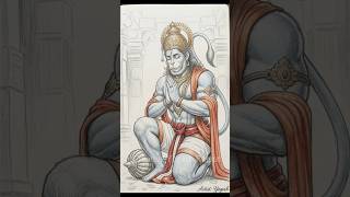 Hanuman ji pencil sketch #pencilart #harharmahadev #jaishreeram #jaibholenaath #shiv #ram #mahadev