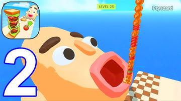 Sandwich Runner - Gameplay Walkthrough Part 2 Hot Triple Meat & Double Lettuce & Special Tomato