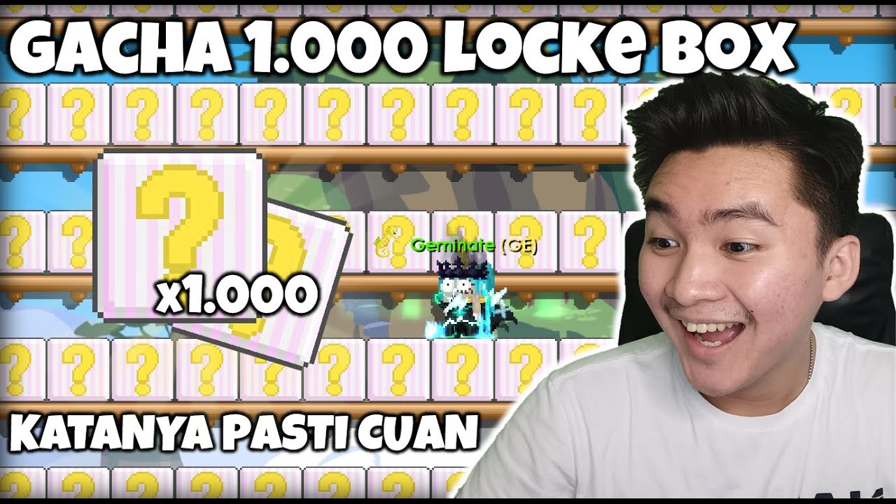 Gacha Profit 1.000 Locke Box!! Katanya Pasti Cuan! | Growtopia Gacha Profit 2023