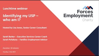 Lunchtime learning webinar: Identifying my USP who am I? screenshot 5