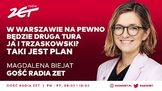 Magdalena Biejat: W Warszawie na pewno będzie druga tura. Ja i Trzaskowski? Taki jest plan