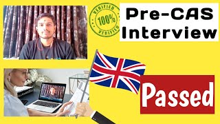 PreCas Interview Questions And Answer #CAS #interview || UK University 2024