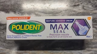 Polident Denture Adhesive Review! #dentureadhesive #polident #denturewearers #dentures