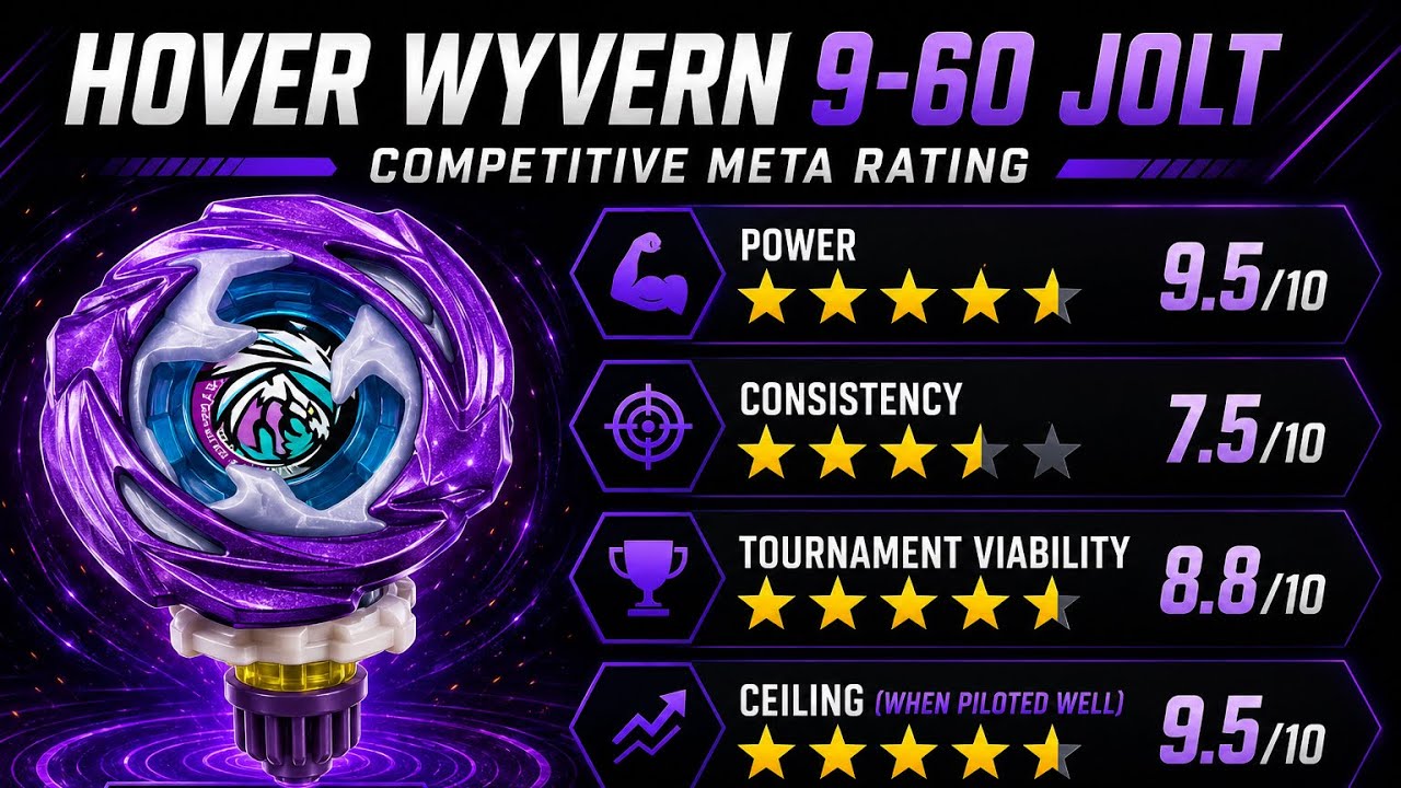 Hover Wyvern 9-60 Jolt Review | Competitive Beyblade X Meta