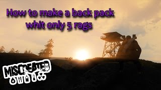 Miscreated - Tips Ep 1. How to make a back pack from 5 rags [60FPS]