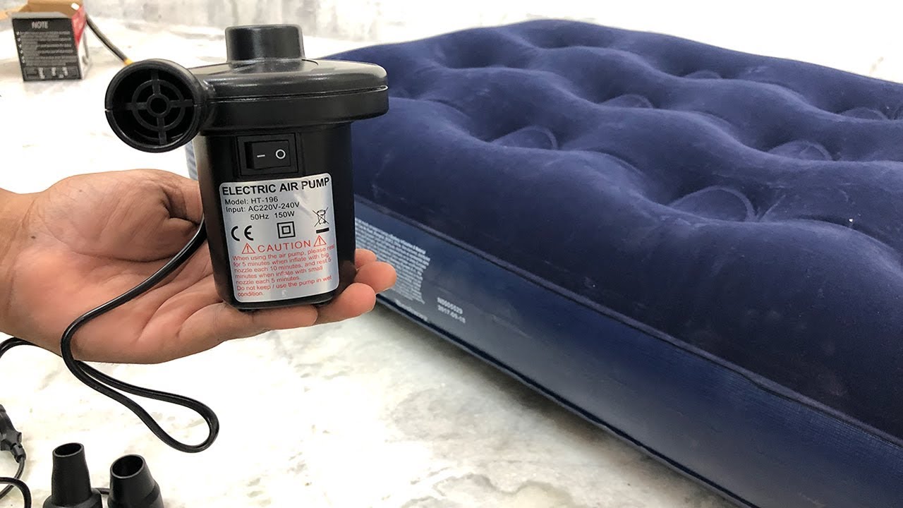 Electric Air Bed Pump Demo | Air mattress pump - YouTube