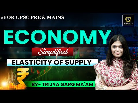 Topic: Elasticity of Supply | Economy Simplified | UPSC EXAM |  Trijya Ma'am #tathastuics