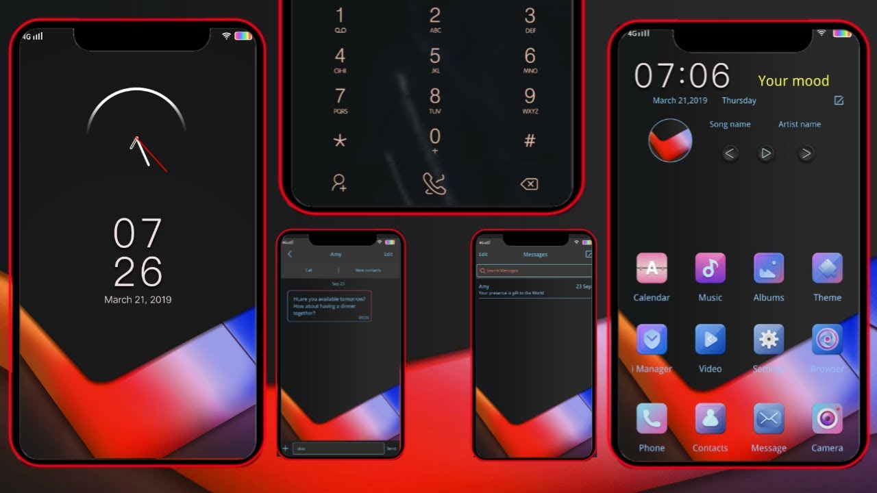 vivo theme itz | black painting theme for vivo phone