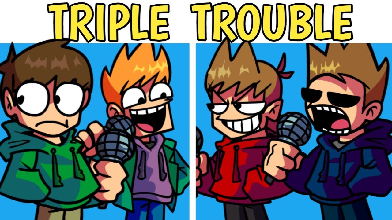 Tom, Edd And Matt As FNF Triple Trouble Characters by SuperManTrueDue on  DeviantArt