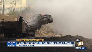 Gas restored to Fashion Valley Mall