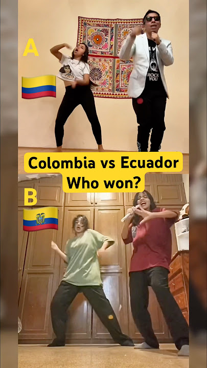 Who won this epic battle Colombia or Ecuador? #salsa #culebritica #grupo5 #video #viral #ecuatoriana