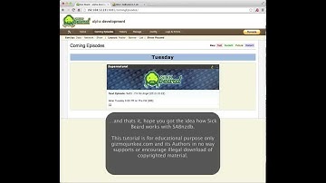 howto configure sickbeard