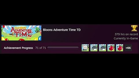 Bloons Adventure Time TD | 100% All Achievements Completed