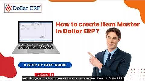 How to Create  item master in dollar ERP in HINDI