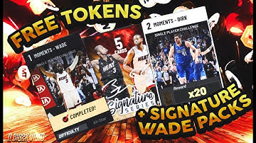 HOW TO GET 20 TOKENS IN 20 MINUTES! 2 NEW CHALLENGES FOR TOKENS AND A FREE WADE PACK! NBA 2K19