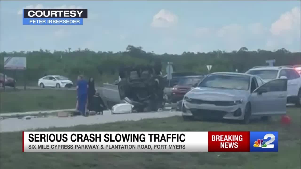 1 person hospitalized after rollover crash in south Fort Myers ...