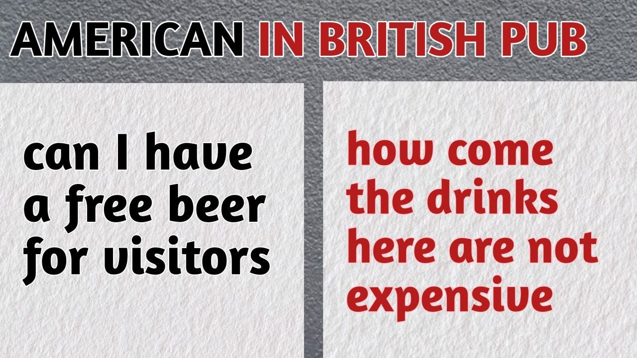 American visit a British pub for the first time and was shocked - YouTube