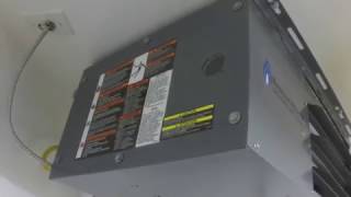 Garage furnace 45,000 btu forced air natural gas - YouTube