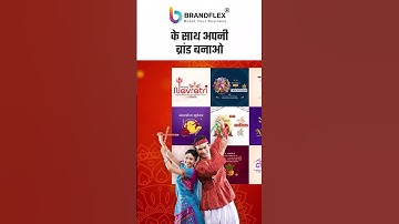 Create your Brand on Navratri festival | Make Business post and videos with BrandFlex App #video
