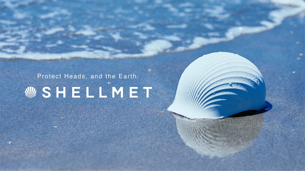 Shellmet helmet is made of scallop shells – plus it looks like one