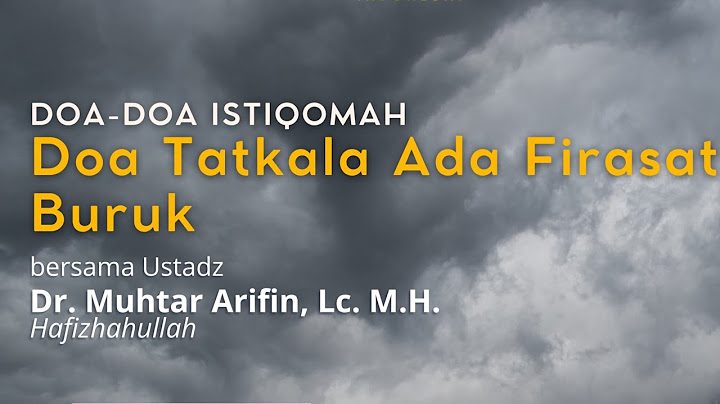 Doa Tatkala Ada Firasat Buruk