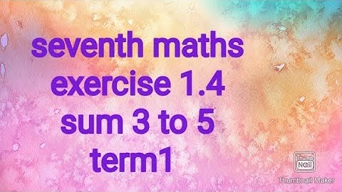 seventhmaths term1 exercise 1.4part 2|samacheer| #theensuvaikanakku