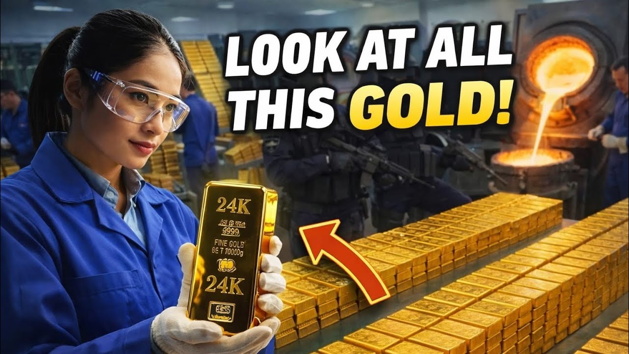 Inside the 24K Gold Factory | From Mining Ore to Pure Gold Bars (Full Process) | InduFlowX