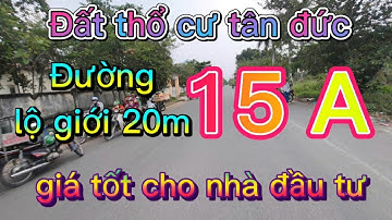 (đã bán) bán đất thổ cư giá rẻ đường 15a thuộc gđ1 kdc tân đức | đức hòa