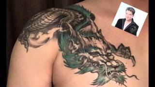 tin tuc sao viet_Mr Đàm, khoe hình xăm con rồng xanh