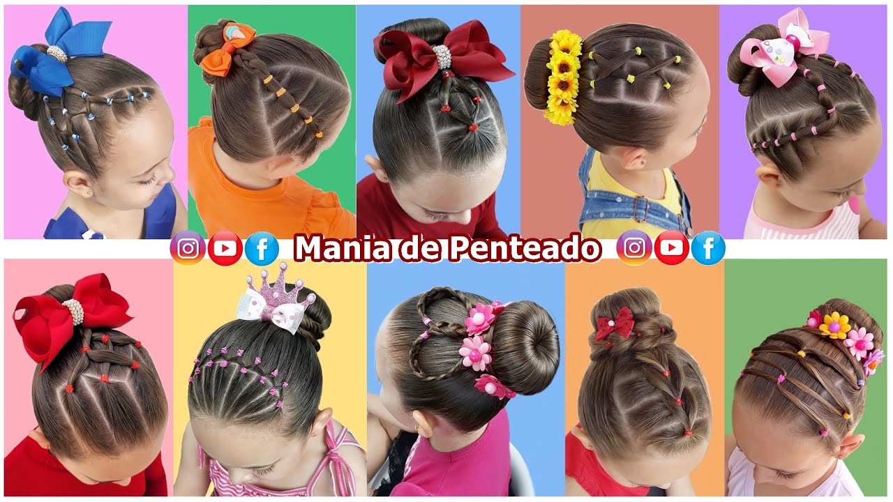 Penteado Infantil Fácil ❤️ Easy Children's Hairstyle ❤️ 