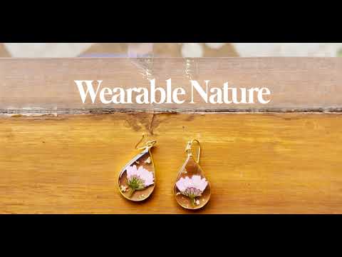 Dried Flower Necklace & Earrings | myBageecha - video from MyBageecha