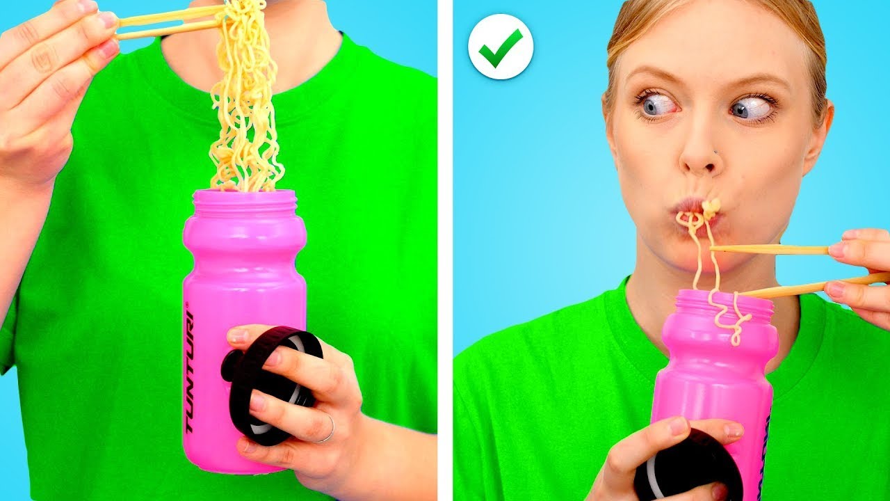 RICH VS POOR WAYS TO SNEAK FOOD ANYWHERE! Clever Ways to Sneak Snacks by Crafty Panda School