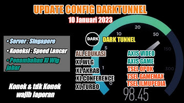 Update Config darktunnel | Axis Game, Axis XL Edukasi, XL Akrab, Flex, Wlg, Tiktok 10 Januari 2022