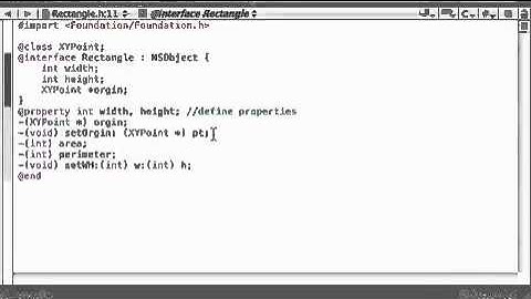 Objective C Programming Tutorial - 35 - Enhancing the Rectangle class