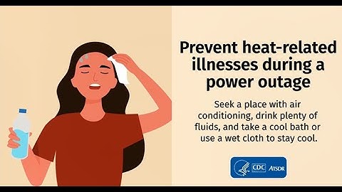 Prevent heat related illnesses during a power outage