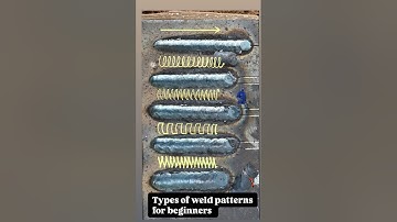 Types of weld patterns for beginners!🙌🔥