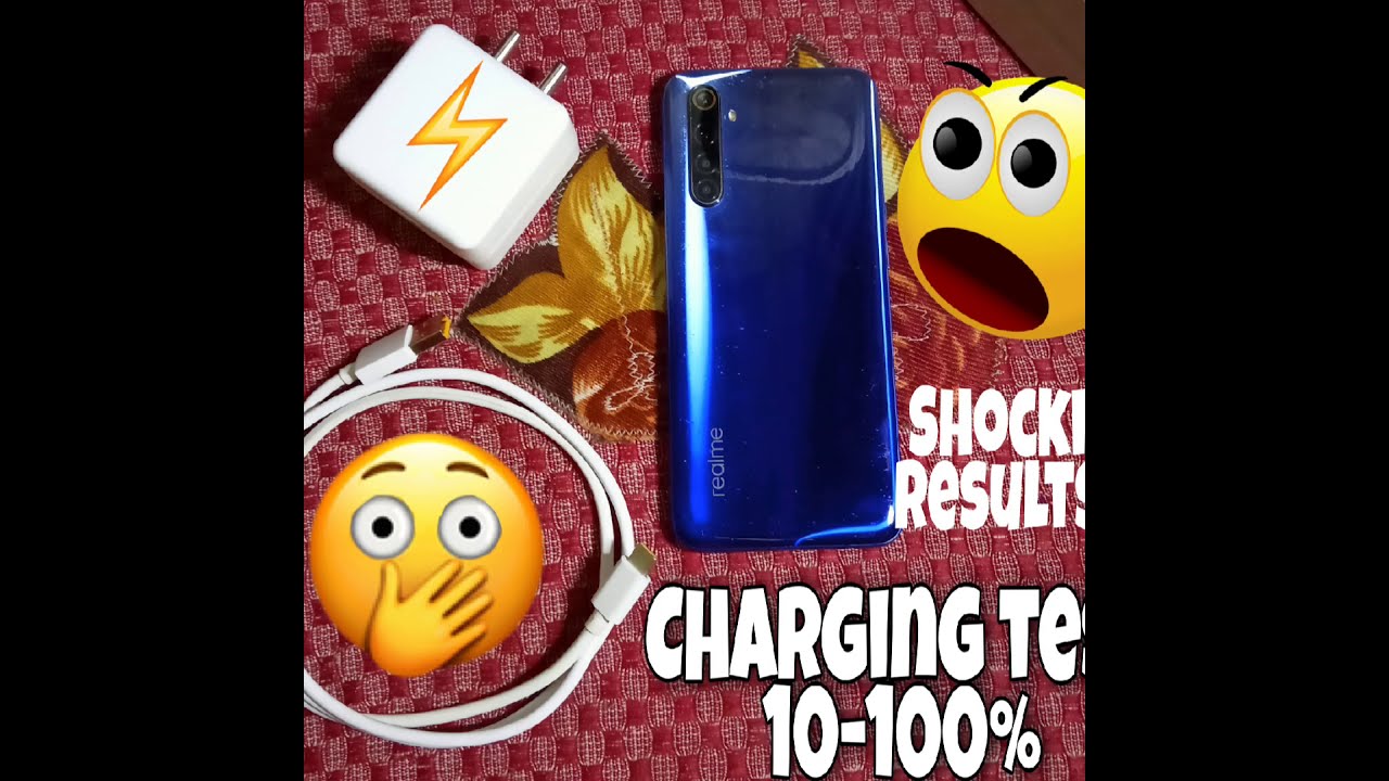 Realme 6 🔥 Realme UI 2.0 Battery ⚡ Charging test 10-100% , Android 11 Update 😁 short video