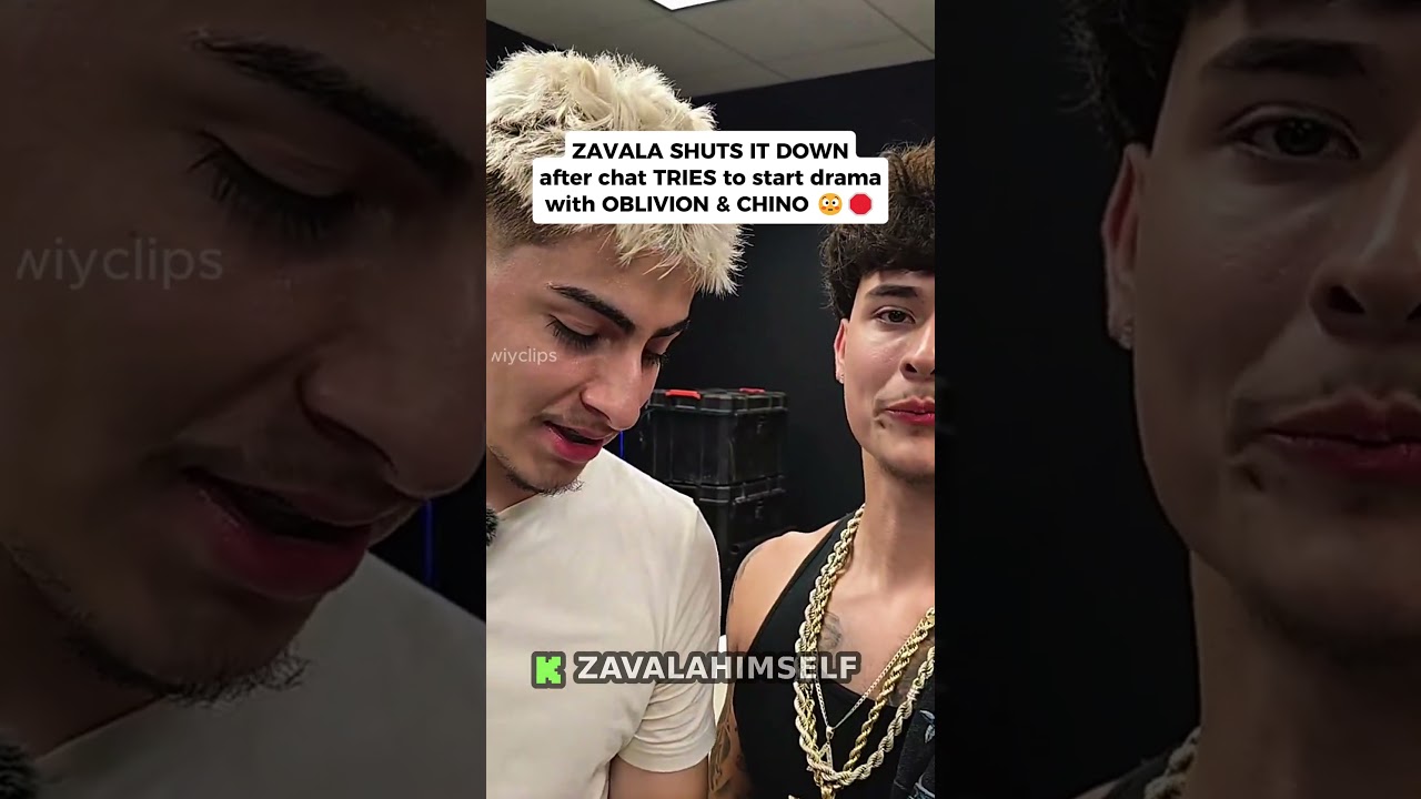 ZAVALA SHUTS IT DOWN after chat TRIES to start drama with OBLIVION & CHINO 😳🛑